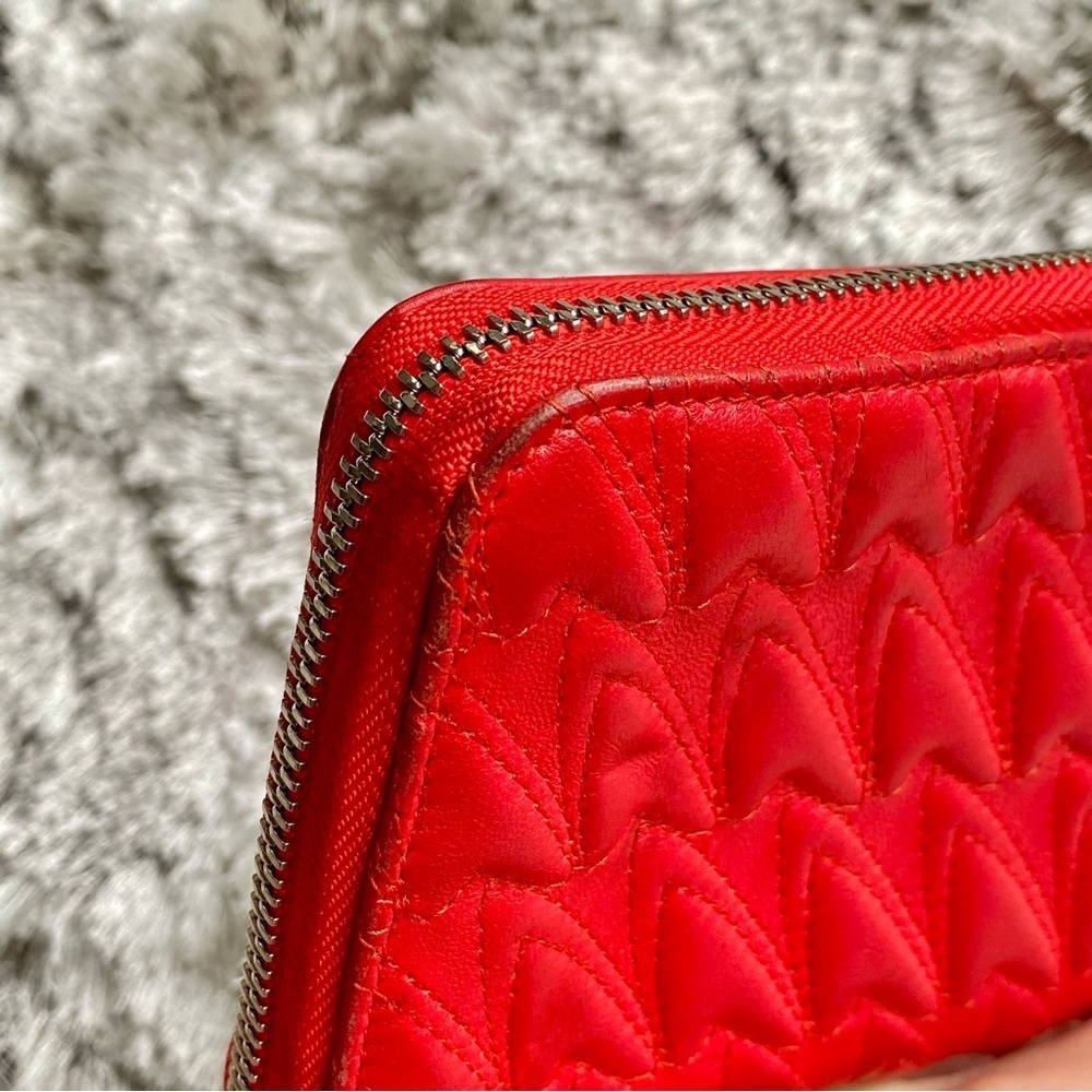 Christian Dior Voyageur Red Leather Wallet - Picture 5 of 11